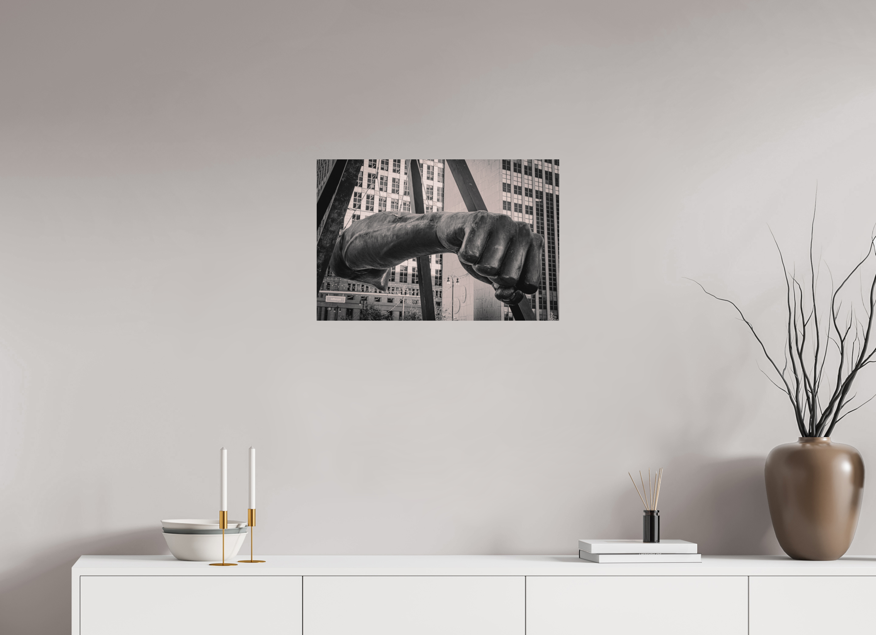 24 x 16″, Aluminum Dibond Joe's Fist