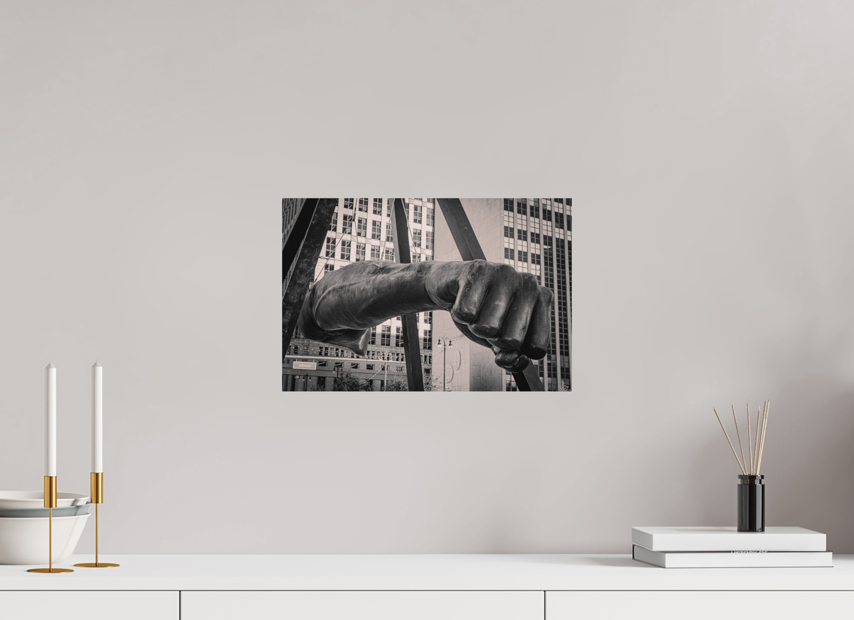 15 x 10″, Aluminum Dibond Joe's Fist