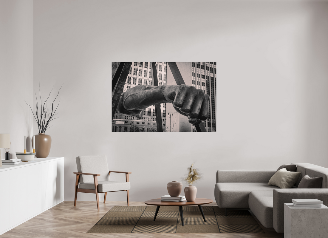 66 x 44″, Aluminum Dibond Joe's Fist