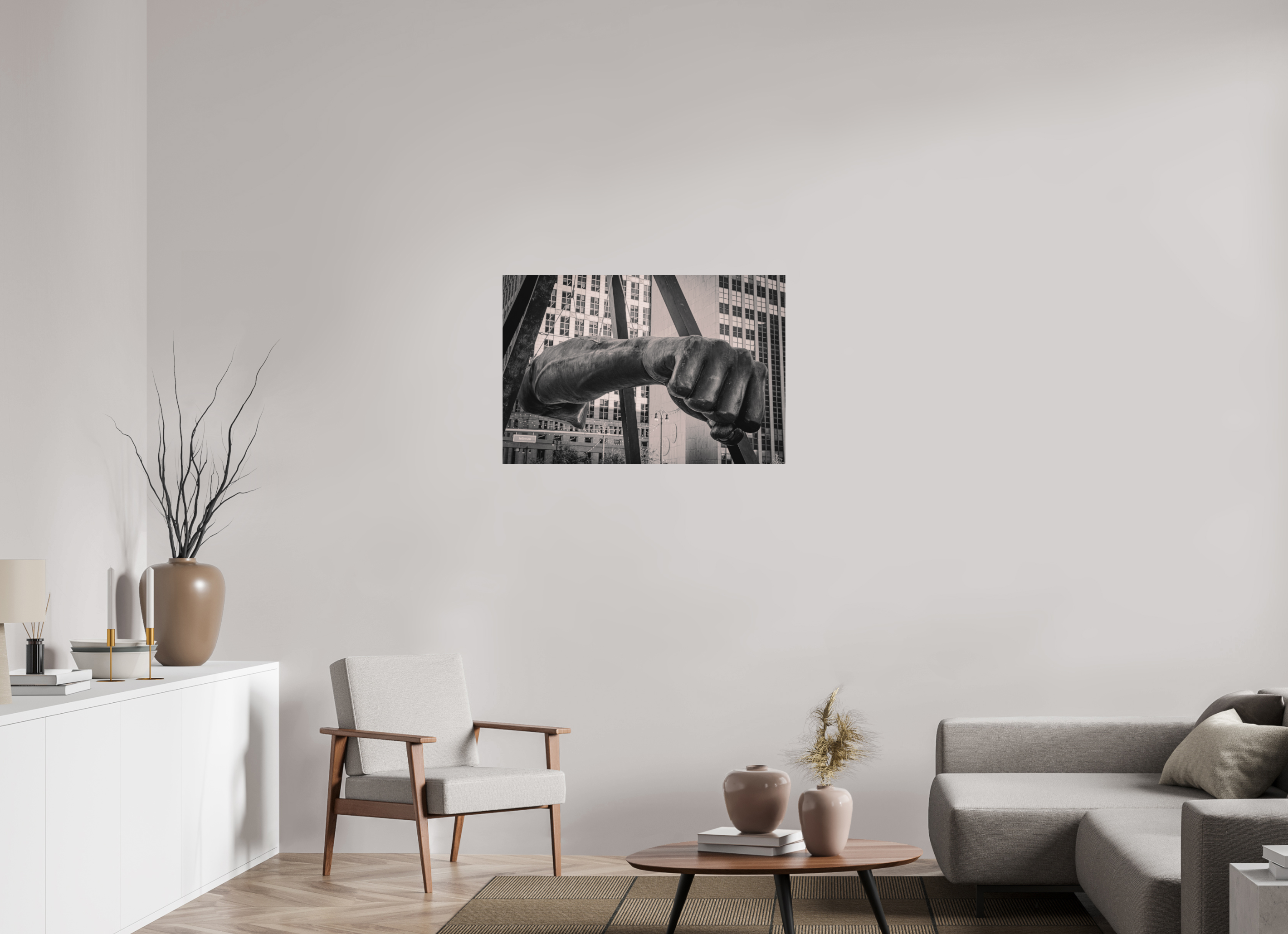 36 x 24″, Aluminum Dibond Joe's Fist