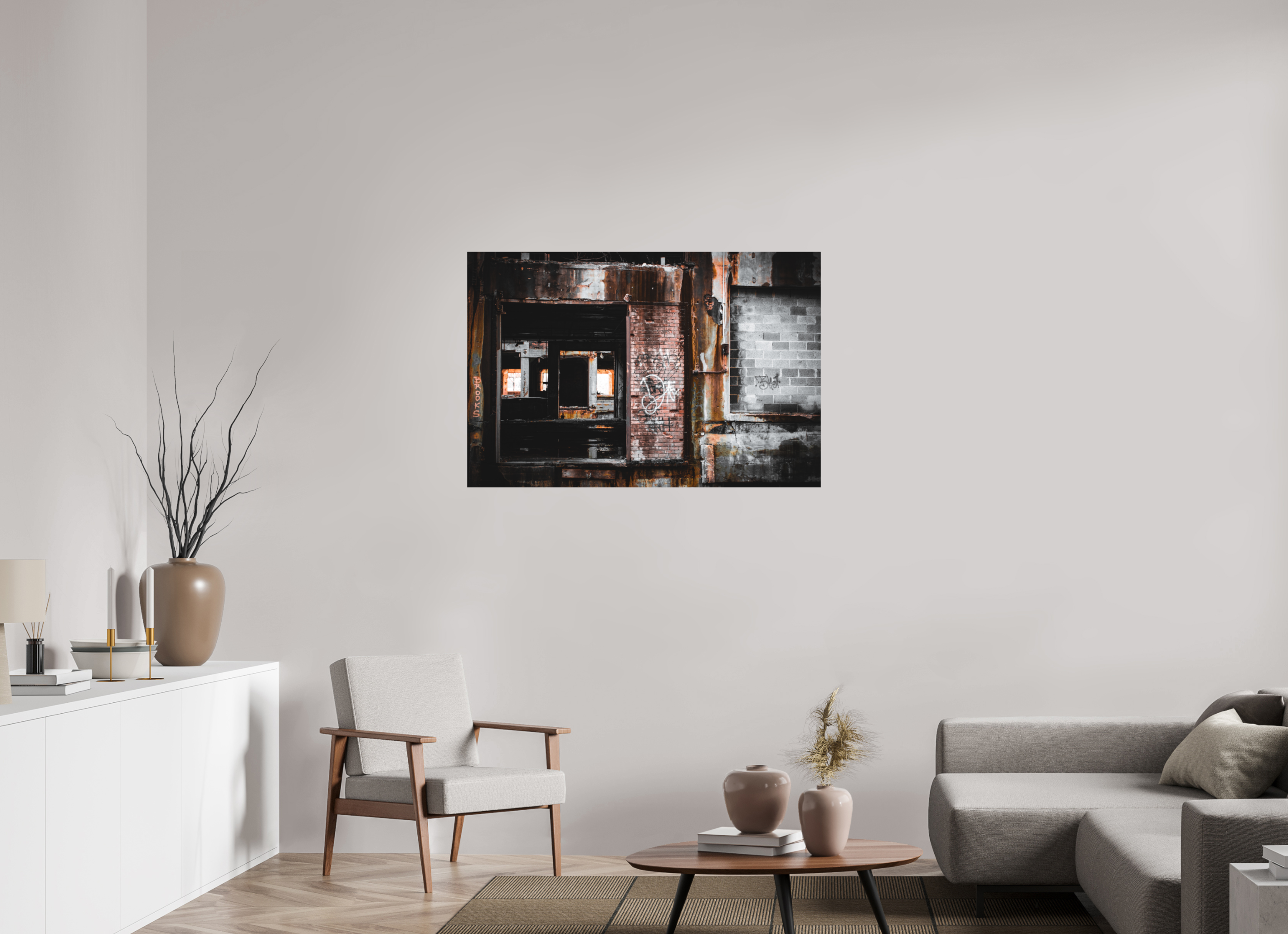 45 x 30″, Aluminum Dibond Windowless Soul