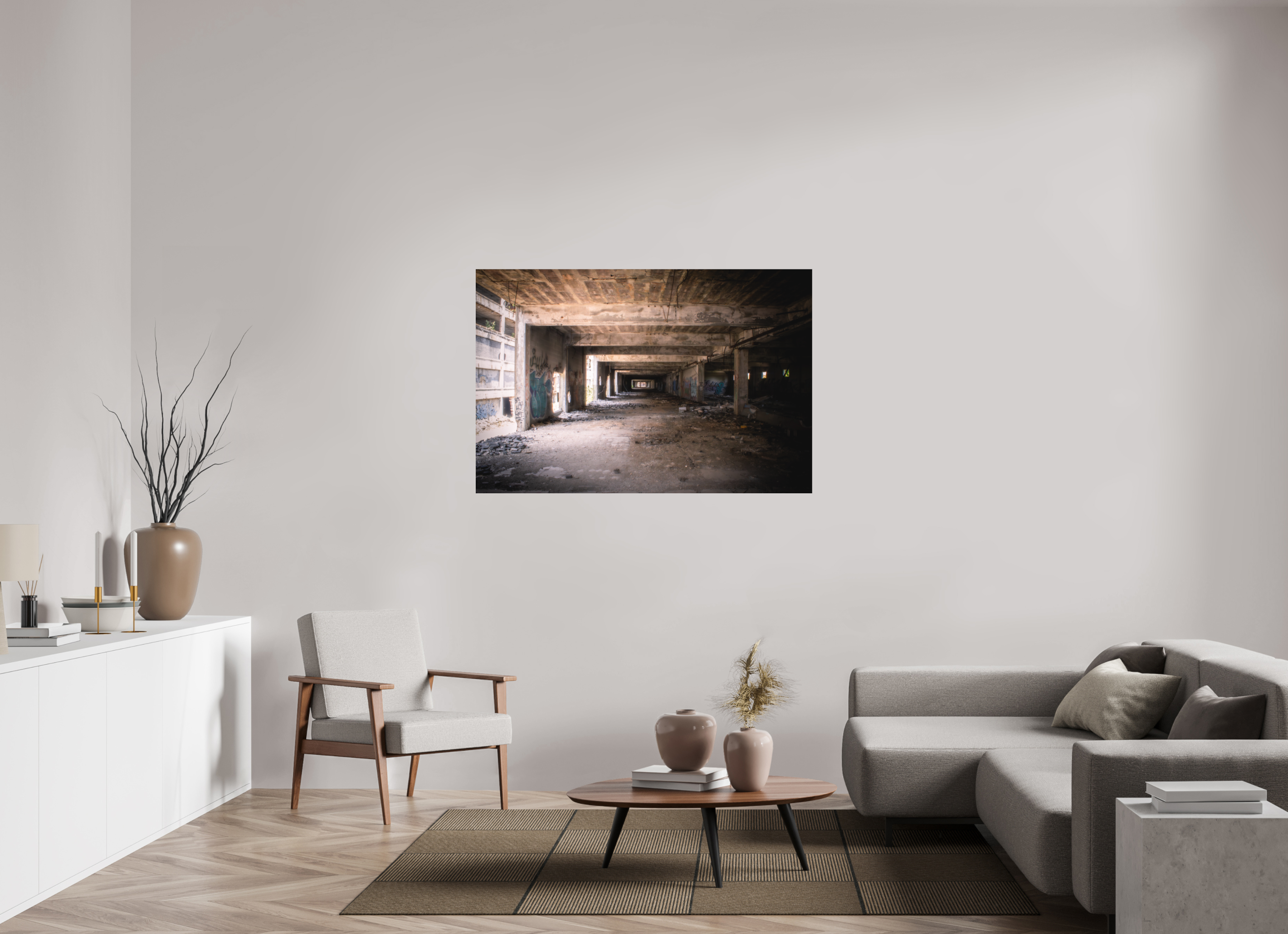 54 x 36″, Aluminum Dibond Infinite Decay